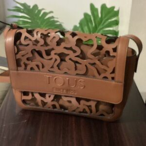 Tous Tan Cutout Shoulder Bag
